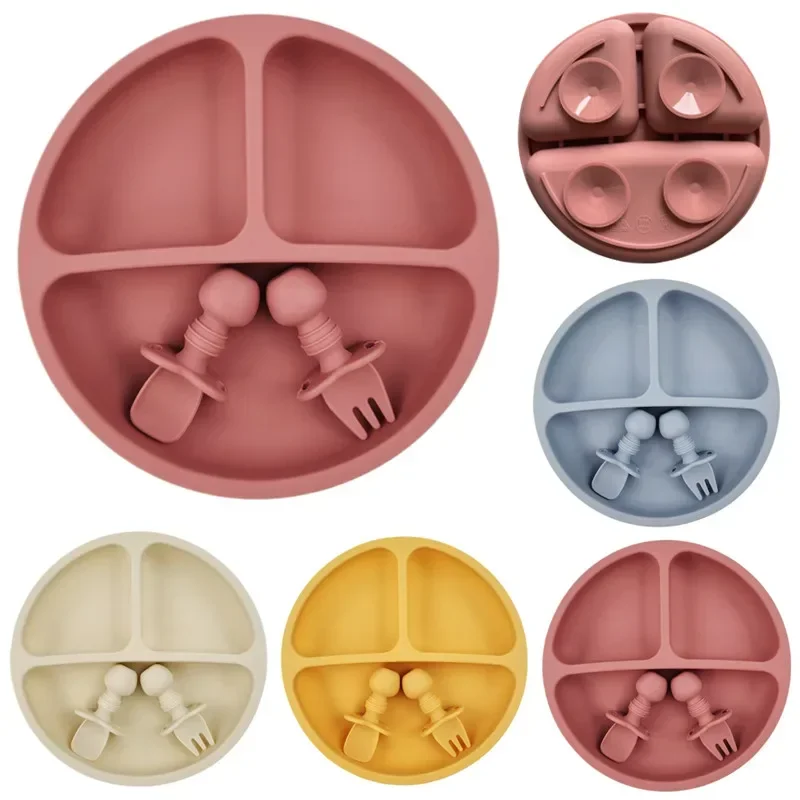 3Pcs Silicone Baby Feeding Set - Baby Food Jars With Lids recension och pris